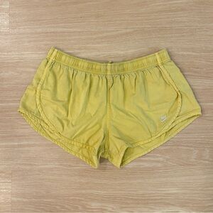 Nike Sportswear Cotton Tempo Shorts Yellow XL Dolphin Hem Y2K Running Athleisure